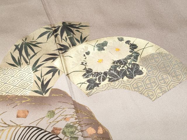 平和屋着物■豪華色留袖　道長地紙花文　暈し染め　正絹　逸品　CABD1862fb