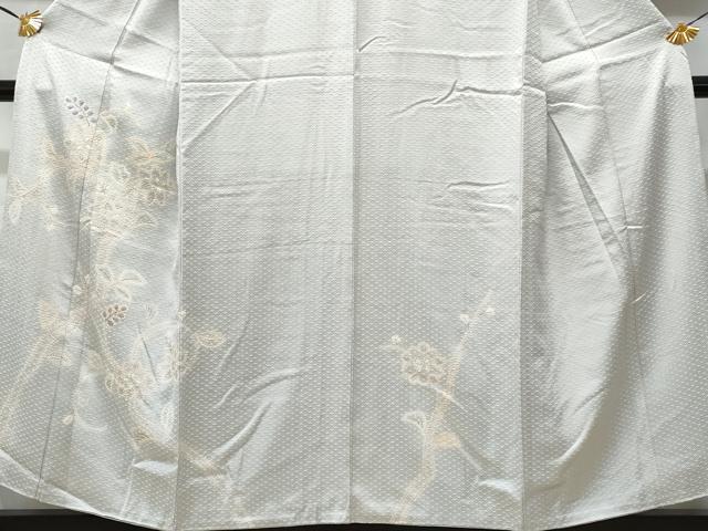 平和屋着物■訪問着 絞り 更紗花唐草文 金彩 正絹 逸品 CABD1867fb