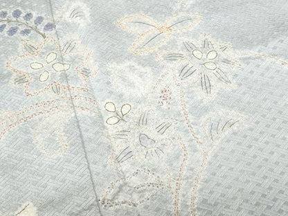 平和屋着物■訪問着 絞り 更紗花唐草文 金彩 正絹 逸品 CABD1867fb