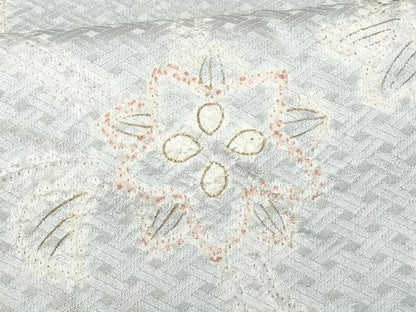 平和屋着物■訪問着 絞り 更紗花唐草文 金彩 正絹 逸品 CABD1867fb