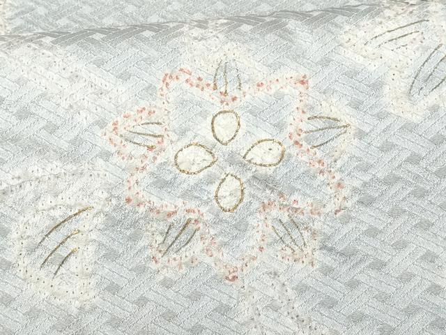 平和屋着物■訪問着 絞り 更紗花唐草文 金彩 正絹 逸品 CABD1867fb
