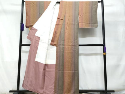 平和屋着物■上質な小紋 花間道 正絹 逸品 未使用 CABD1868fb