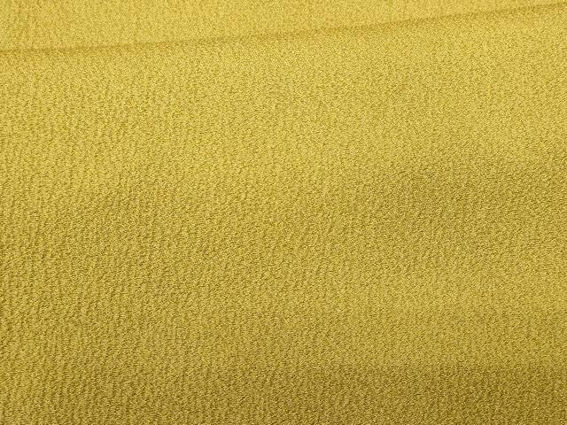 平和屋着物■上質な色無地 菜種油色 正絹 逸品 CABD1882fb