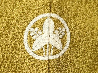平和屋着物■上質な色無地 菜種油色 正絹 逸品 CABD1882fb