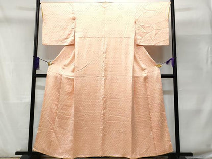 平和屋着物■上質な小紋 総絞り 亀甲文 正絹 逸品 CABD1910fb
