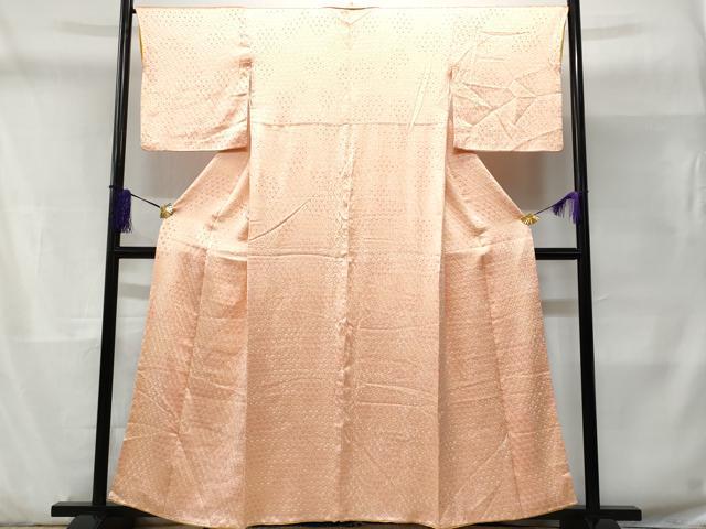 平和屋着物■上質な小紋 総絞り 亀甲文 正絹 逸品 CABD1910fb