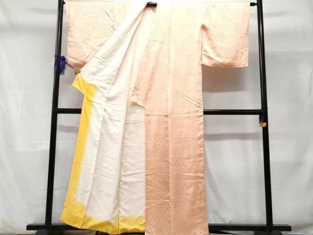 平和屋着物■上質な小紋 総絞り 亀甲文 正絹 逸品 CABD1910fb
