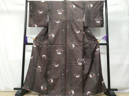 平和屋着物■小紋　裏菊　洗える着物　CABD1916fb