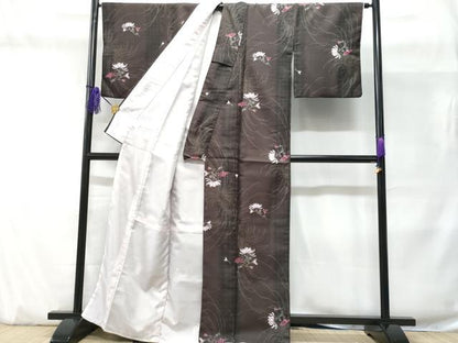 平和屋着物■小紋　裏菊　洗える着物　CABD1916fb