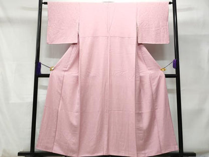平和屋着物■上質な色無地 菊唐草地紋 虹色 正絹 逸品 CABD1919fb