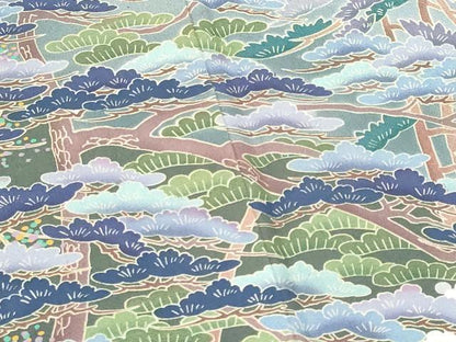 平和屋着物■豪華黒留袖　作家物　水辺風景文　正絹　逸品　CABD1926fb
