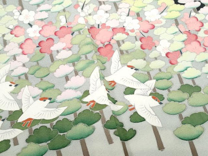 平和屋着物■豪華黒留袖　作家物　立波飛鳥文　正絹　逸品　CABD1927fb