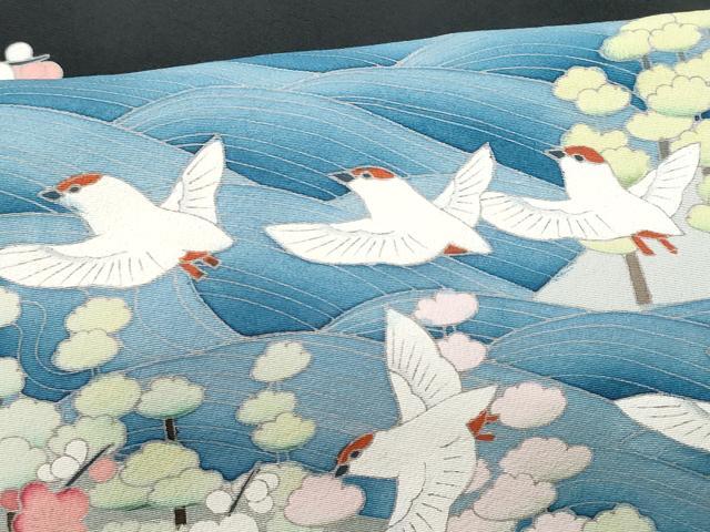 平和屋着物■豪華黒留袖　作家物　立波飛鳥文　正絹　逸品　CABD1927fb