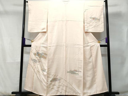 平和屋着物■訪問着 更紗花文 金銀彩 正絹 逸品 CABD1954fb
