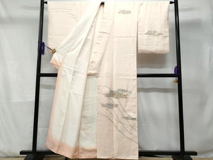 平和屋着物■訪問着 更紗花文 金銀彩 正絹 逸品 CABD1954fb