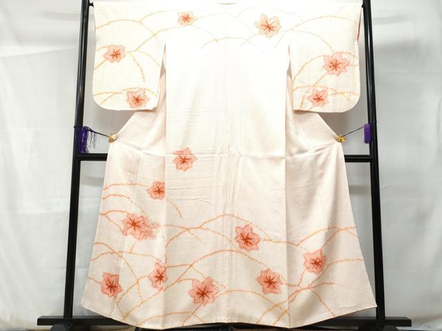 平和屋着物■訪問着 総絞り 楓 正絹 逸品 CABD1973fb