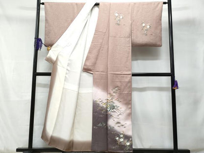 平和屋着物■訪問着 御所車 暈し染め 金彩 正絹 逸品 CABD1978fb