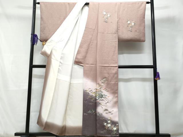平和屋着物■訪問着 御所車 暈し染め 金彩 正絹 逸品 CABD1978fb