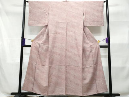 平和屋着物■伝統工芸師 服部光擴 小紋 流水文 正絹 逸品 CABD1992fb