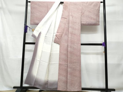 平和屋着物■伝統工芸師 服部光擴 小紋 流水文 正絹 逸品 CABD1992fb