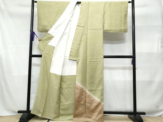 平和屋着物■豪華色留袖　立波溢れ松葉　暈し染め　金彩　正絹　逸品　CABD2000fb