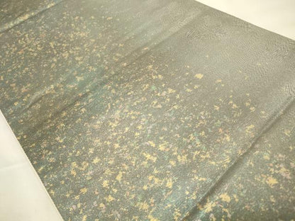 平和屋着物◎六通柄袋帯 霞文 引箔 正絹 逸品 CABD2095qe