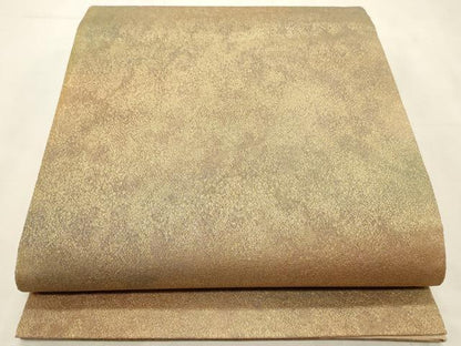 平和屋着物◎全通柄袋帯 霞文 金糸 正絹 逸品 CABD2108qe