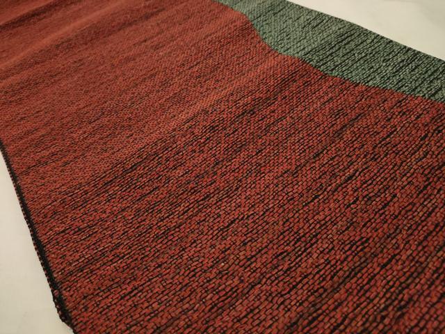 平和屋着物◎全通柄八寸名古屋帯　抽象文様　正絹　逸品　CABD2143qe
