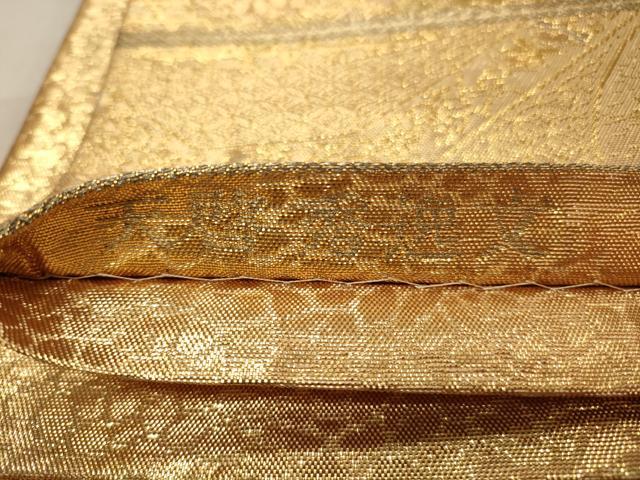 平和屋着物◎六通柄袋帯　天啓秀逸文　金糸　正絹　逸品　CABD2203qe