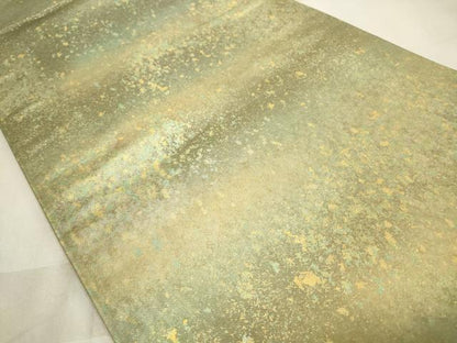 平和屋着物◎六通柄袋帯　霞文　引箔　正絹　逸品　CABD2212qe