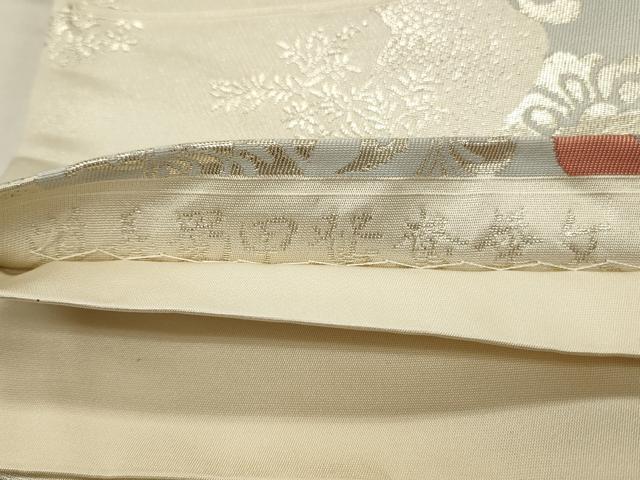 平和屋着物◎六通柄袋帯　道長蜀江鴛鴦華文　金銀糸　正絹　逸品　CABD2229qe