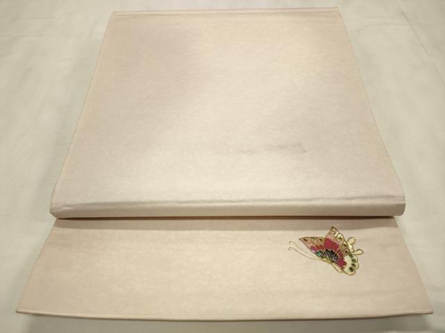 平和屋着物◎六通柄袋帯 霞文 螺鈿ワンポイント 正絹 逸品 CABD2251qe