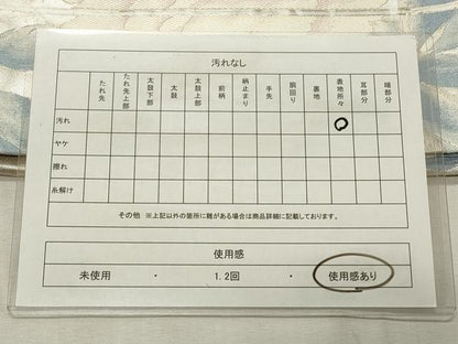 平和屋着物◎六通柄袋帯 牡丹 金銀糸 正絹 逸品 CABD2297qe