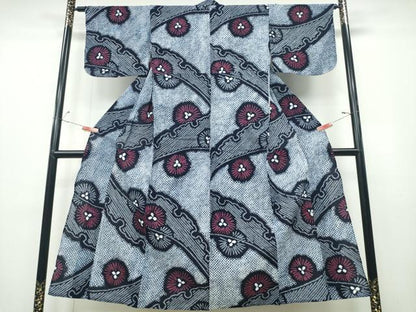 平和屋着物∴夏物 浴衣 有松鳴海絞り 雪芝松葉散らし 綿 逸品 CABD2406ng