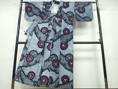 平和屋着物∴夏物 浴衣 有松鳴海絞り 雪芝松葉散らし 綿 逸品 CABD2406ng