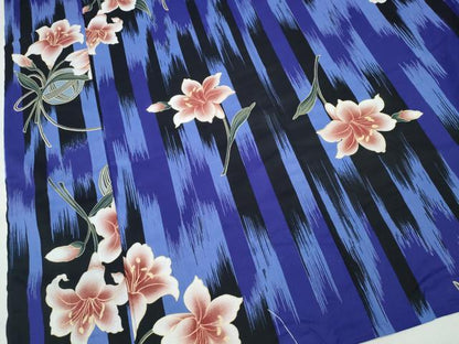 平和屋着物∴夏物 浴衣 百合 毬 舞花文 綿 逸品 未使用 CABD2411ng
