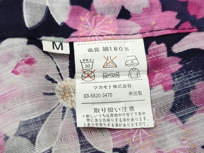 平和屋着物∴夏物 浴衣 薔薇 舞蝶文 綿 逸品 CABD2412ng