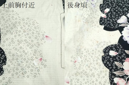 平和屋着物∴夏物 浴衣 綿紅梅 舞桜 ラメ 綿 逸品 CABD2415ng