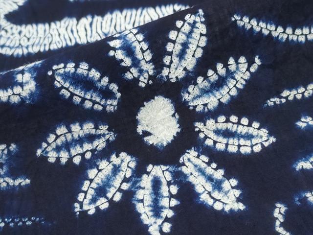 平和屋着物∴夏物 浴衣 有松鳴海絞り 流水舞花文 伊勢丹扱い 綿 逸品 CABD2423ng