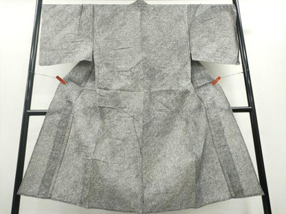 平和屋着物∴夏物　男性　浴衣　有松鳴海絞り　三浦絞り　黒地　綿　逸品　CABD2425ng