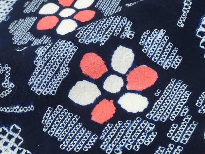 平和屋着物∴夏物 浴衣 有松鳴海絞り 花唐草文 綿 逸品 CABD2426ng