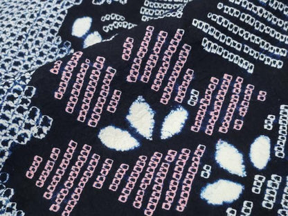 平和屋着物∴夏物 浴衣 有松鳴海絞り 舞花文 綿 逸品 CABD2433ng