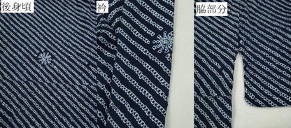 平和屋着物∴夏物 男性 浴衣 有松鳴海絞り 雪華 斜線文 綿 逸品 CABD2434ng