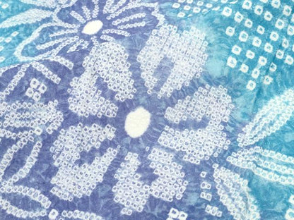 平和屋着物∴夏物 浴衣 有松鳴海絞り 笹竹吉祥花文 綿 逸品 CABD2443ng