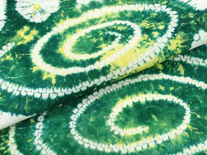 平和屋着物∴夏物 浴衣 有松鳴海絞り 流水渦巻花文 綿 逸品 CABD2455ng
