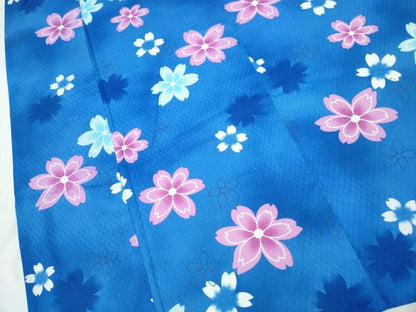 平和屋着物∴夏物 浴衣 舞桜 綿 逸品 CABD2457ng