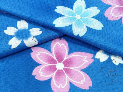 平和屋着物∴夏物 浴衣 舞桜 綿 逸品 CABD2457ng