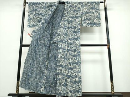 平和屋着物∴夏物 浴衣 綿絽 流水吉祥花文 綿 逸品 CABD2460ng
