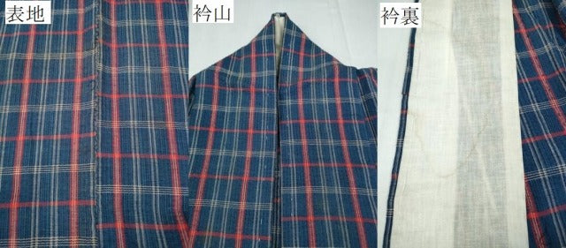 平和屋着物∴夏物 阿波しじら織 浴衣 格子柄 綿 逸品 CABD2462ng