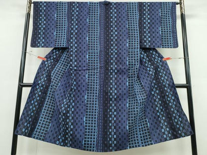 平和屋着物∴夏物 男性 浴衣 幾何学文様 綿 逸品 CABD2465ng